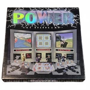 Vintage 1987 Power the Boardgame Complete Includes VHS EUC Strategy Military